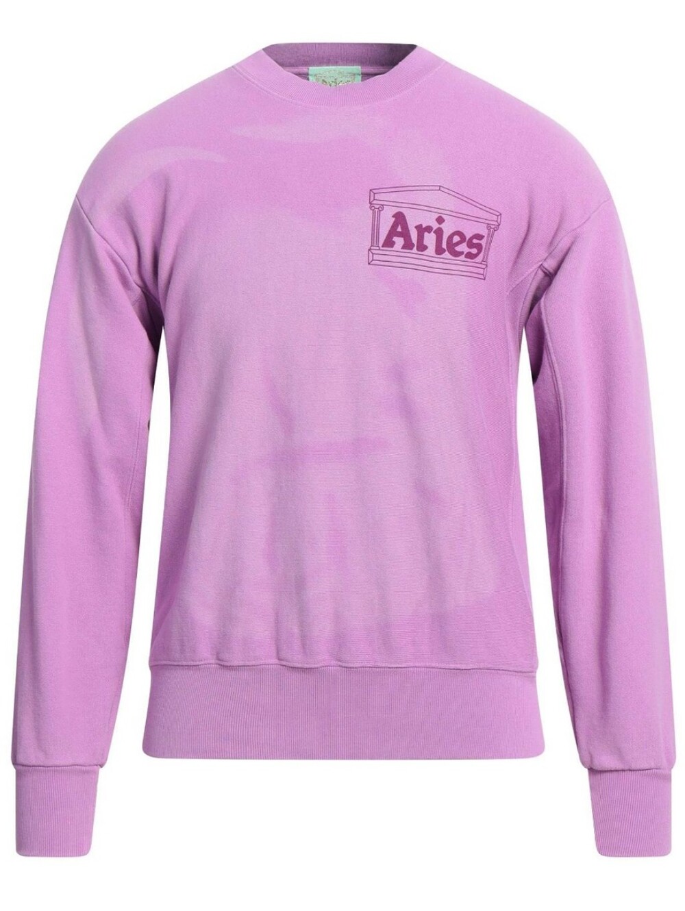 Aries Sunbleached Temple Sweatshirt, Purple, Size Small, New With Tags